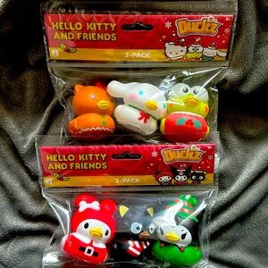 Hello Kitty & Friends Christmas Rubber Ducks Kuromi My Melody Cinnamaroll